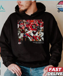 Kansas City Chiefs Xavier Worthy Black NFL Flash Features Week 1 T Shirt