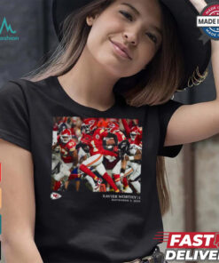 Kansas City Chiefs Xavier Worthy Black NFL Flash Features Week 1 T Shirt