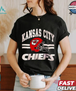 Kansas City Men's Standard Jersey V Neck Mesh Stripe Tee Shirt