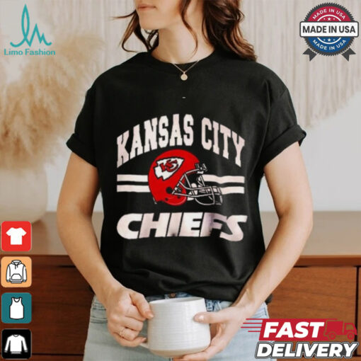 Kansas City Men’s Standard Jersey V Neck Mesh Stripe Tee Shirt