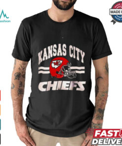Kansas City Men's Standard Jersey V Neck Mesh Stripe Tee Shirt
