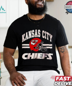 Kansas City Men's Standard Jersey V Neck Mesh Stripe Tee Shirt