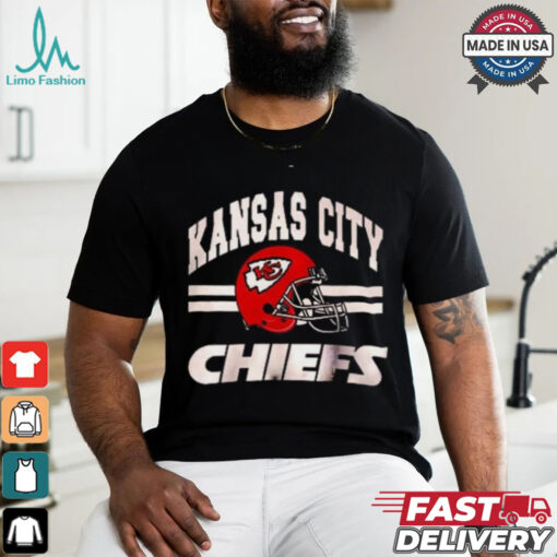 Kansas City Men’s Standard Jersey V Neck Mesh Stripe Tee Shirt