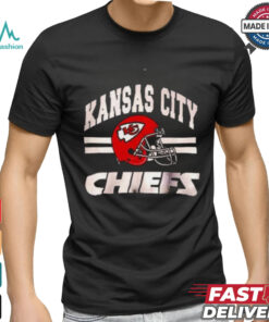 Kansas City Men's Standard Jersey V Neck Mesh Stripe Tee Shirt