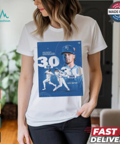 Kansas City Royals Bobby Witt Jr. First Shortstop In MLB History o Have Multiple Season With 30 SB 30 HR Poster t shirt