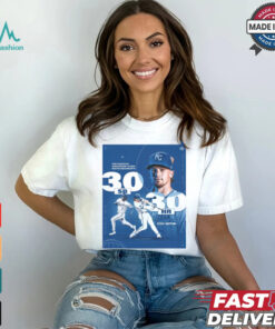 Kansas City Royals Bobby Witt Jr. First Shortstop In MLB History o Have Multiple Season With 30 SB 30 HR Poster t shirt