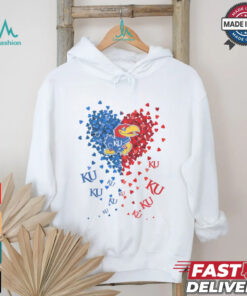 Kansas Jayhawks Heart Shirt