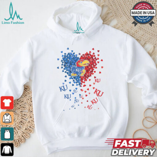 Kansas Jayhawks Heart Shirt