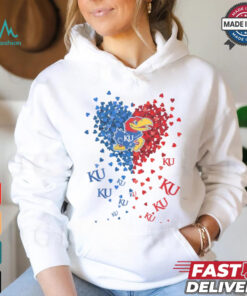 Kansas Jayhawks Heart Shirt