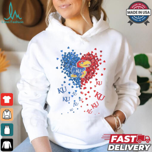 Kansas Jayhawks Heart Shirt