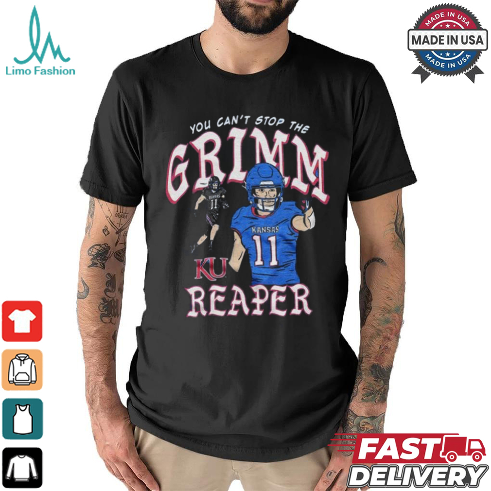 Kansas Jayhawks Luke Grimm Reaper Shirt Kansas Jayhawks Luke Grimm Reaper Shirt