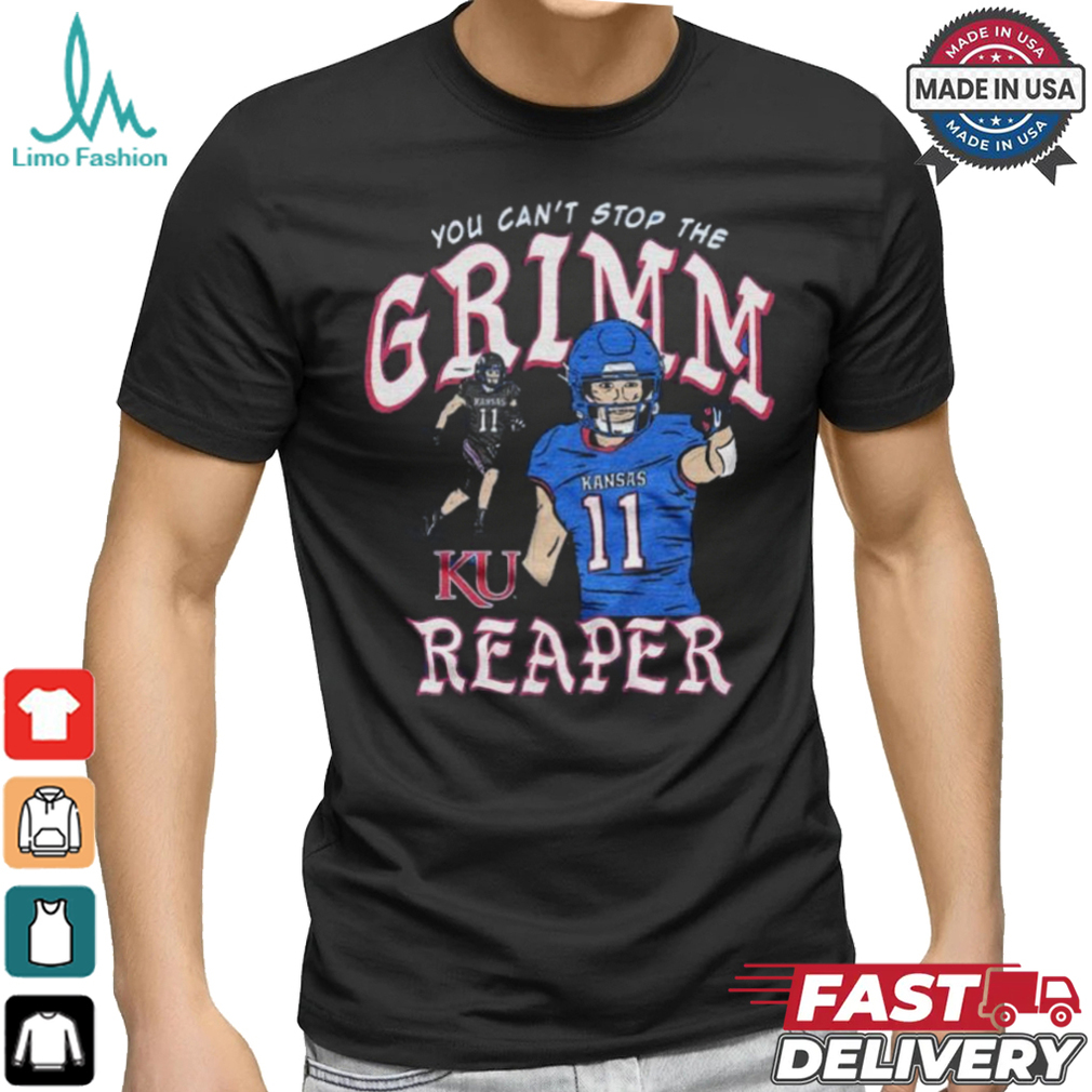 Kansas Jayhawks Luke Grimm Reaper Shirt Kansas Jayhawks Luke Grimm Reaper Shirt
