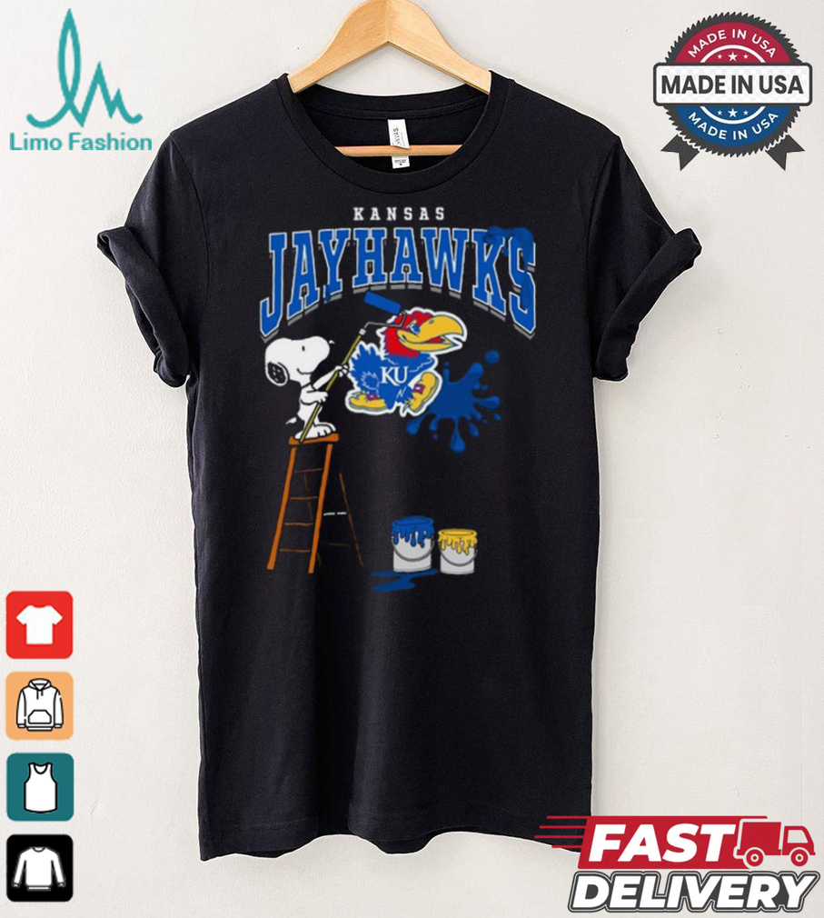 Kansas Jayhawks Snoopy Painting Shirt Kansas Jayhawks Snoopy Painting Shirt