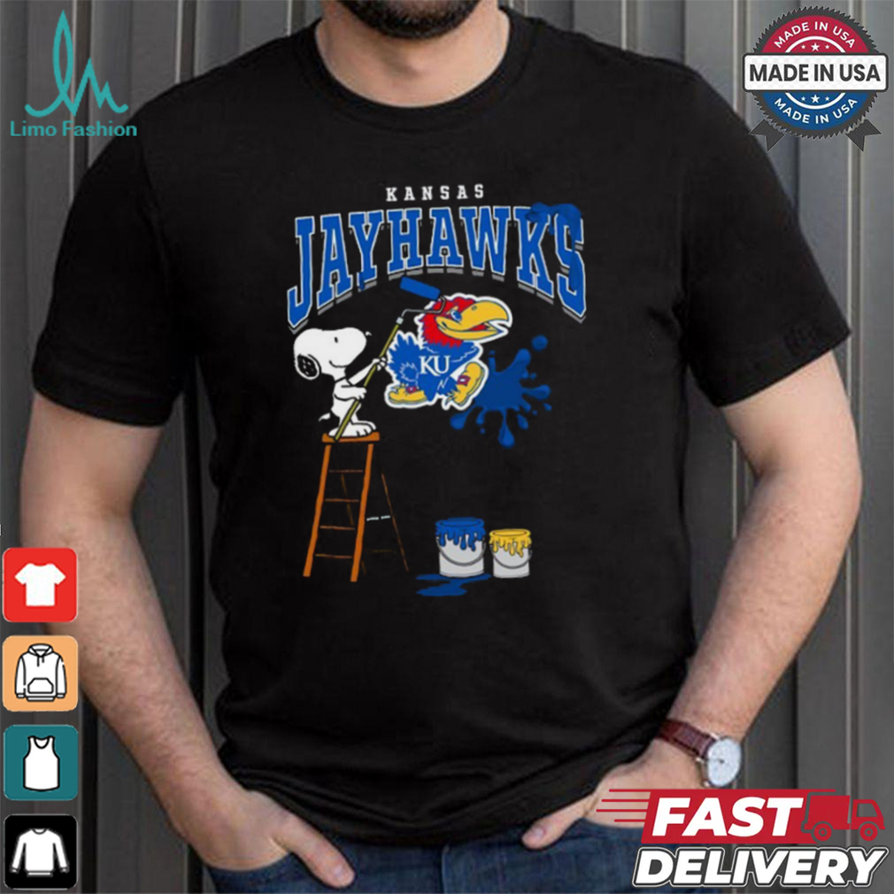 Kansas Jayhawks Snoopy Painting Shirt Kansas Jayhawks Snoopy Painting Shirt