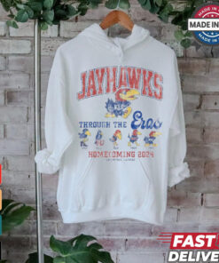 Kansas Jayhawks Through The Eras Homecoming 2024 Shirt