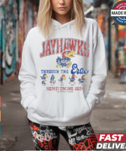 Kansas Jayhawks Through The Eras Homecoming 2024 Shirt