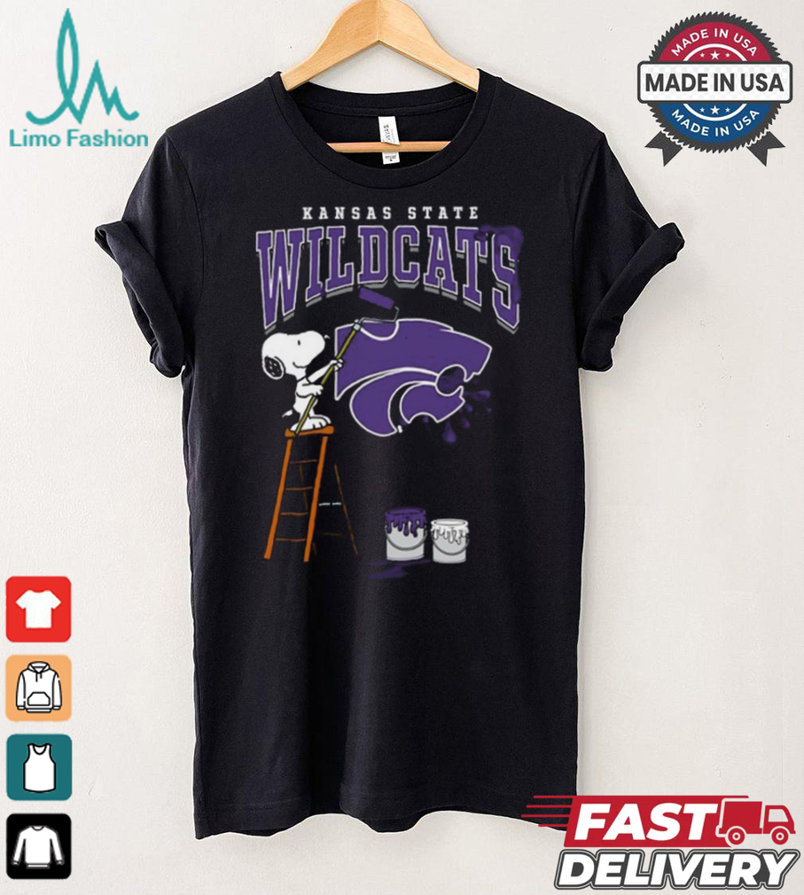 Kansas State Wildcats Snoopy Painting Shirt Kansas State Wildcats Snoopy Painting Shirt