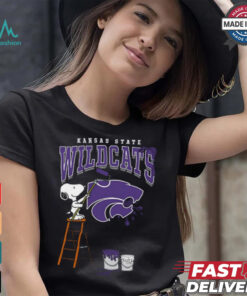 Kansas State Wildcats Snoopy Painting Shirt, hoodie, sweater, long sleeve and tank top Kansas State Wildcats Snoopy Painting Shirt