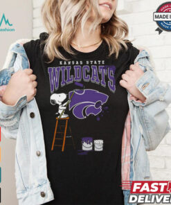 Kansas State Wildcats Snoopy Painting Shirt, hoodie, sweater, long sleeve and tank top Kansas State Wildcats Snoopy Painting Shirt