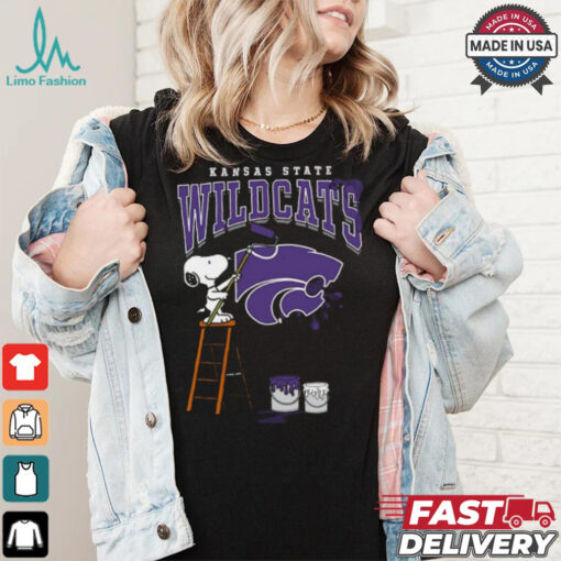 Kansas State Wildcats Snoopy Painting Shirt