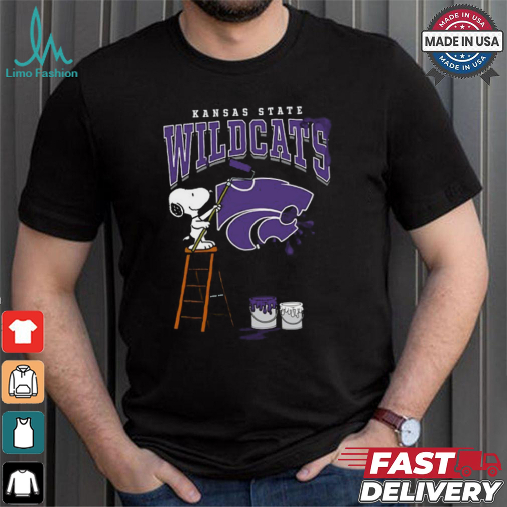 Kansas State Wildcats Snoopy Painting Shirt Kansas State Wildcats Snoopy Painting Shirt