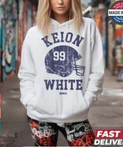 Keion White New England Helmet shirt