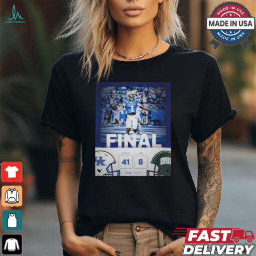 Kentucky Wildcats Win 41 6 Ohio Football 2024 Game Day Final Score Shirt