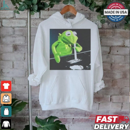 Kermit Getting Absolutely Wasted On Coke Funny Shirt
