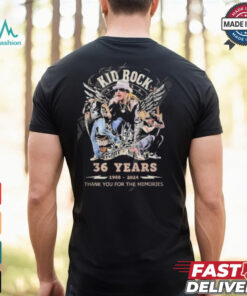 Kid Rock 32 Years 1988 2024 Thank You For The Memories T Shirt