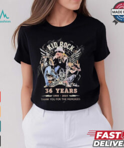 Kid Rock 32 Years 1988 2024 Thank You For The Memories T Shirt