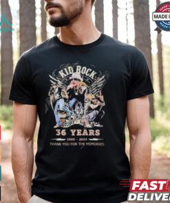 Kid Rock 32 Years 1988 2024 Thank You For The Memories T Shirt