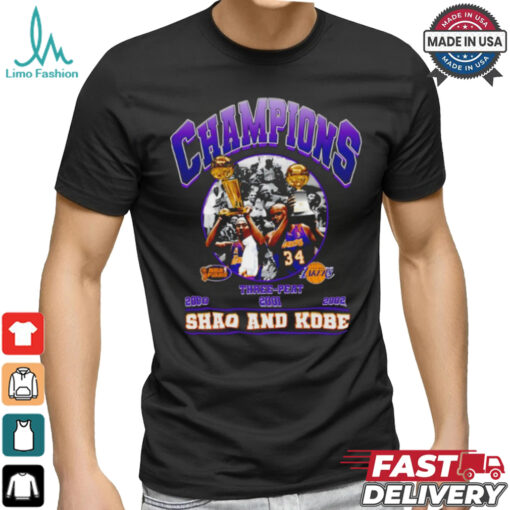 Kobe Bryant Shaquille O neal Basketball bootleg design shirt