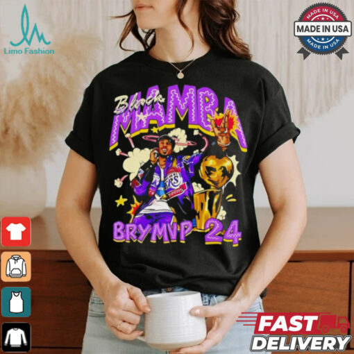 Kobe Bryant Vintage No 24 Champion MVP Graphic Basketball shirt