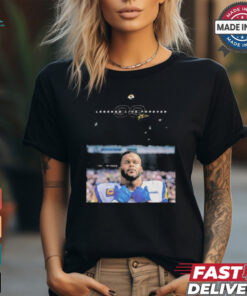 Kobie Turner Wearing An Aaron Donald Shirt