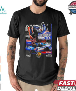 Kyle Larson Checkered Flag Sports 2024 Bass Pro Shops Night Race Winner T shirt