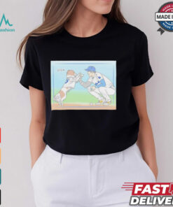 LA Dodgers Shohei Ohtani and Decoy hi five art shirt