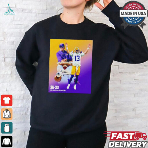 LSU Tigers 36 33 beats South Carolina shirt