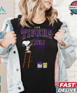 LSU Tigers Snoopy Painting Shirt, hoodie, sweater, long sleeve and tank top LSU Tigers Snoopy Painting Shirt