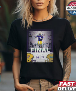 LSU Tigers Win 34 17 UCLA Football 2024 Game Day Final Score Shirt