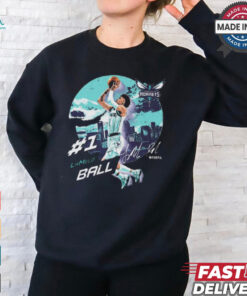 LaMelo Ball #1 Charlotte Hornets City Emblem Signature Painting t shirt