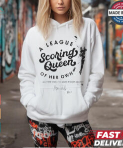 Las Vegas Aces A’ja Wilson Scoring Queen A League Of Her Own All Time Single Season Points Leader Signature t shirt