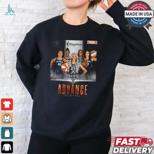 Las Vegas Aces WNBA Playoff 24 Advance To Semi Finals shirt
