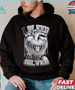 Las Vegas Raiders I bleed Raiders black and silver shirt, hoodie, sweater, long sleeve and tank top Las Vegas Raiders I bleed Raiders black and silver shirt