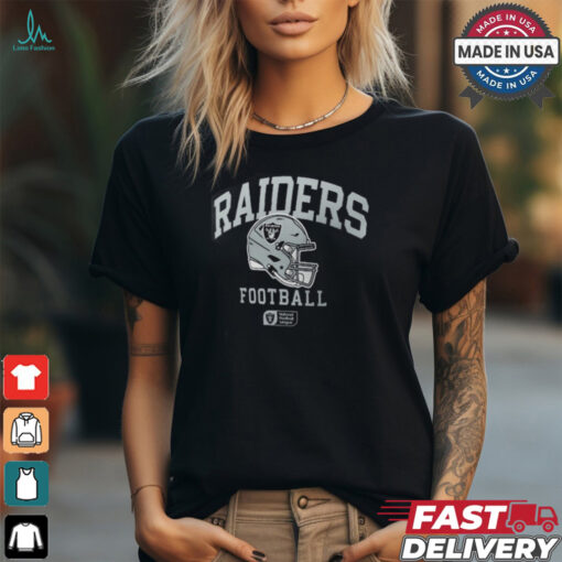 Las Vegas Raiders Nike Anthracite Helmet Essential T Shirt