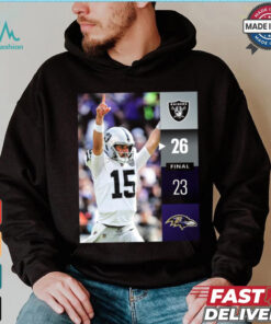 Las Vegas Raiders Win 26 23 Baltimore Ravens NFL Week 2 Final Score Shirt
