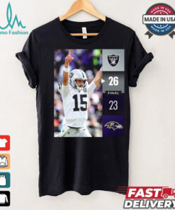 Las Vegas Raiders Win 26 23 Baltimore Ravens NFL Week 2 Final Score Shirt