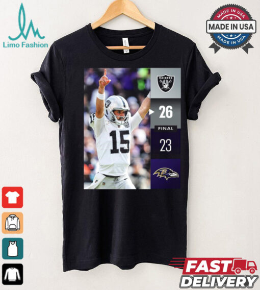 Las Vegas Raiders Win 26 23 Baltimore Ravens NFL Week 2 Final Score Shirt