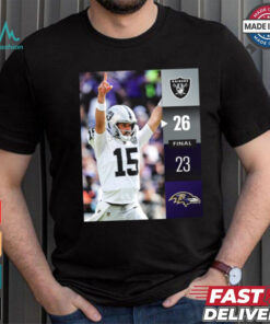 Las Vegas Raiders Win 26 23 Baltimore Ravens NFL Week 2 Final Score Shirt