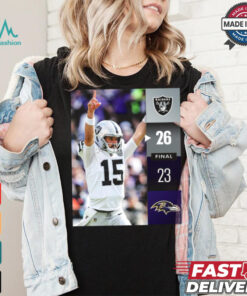 Las Vegas Raiders Win 26 23 Baltimore Ravens NFL Week 2 Final Score Shirt