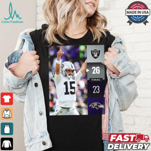 Las Vegas Raiders Win 26 23 Baltimore Ravens NFL Week 2 Final Score Shirt